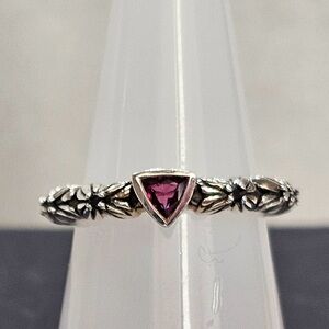 Stephen Dweck Diamonds Rhodolite Garnet Florette Ring